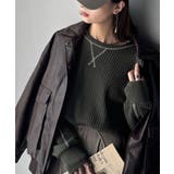 チャコール | 毎日着たい「ラクかわいい」トレンド素材で着映え確定♪配色ステッチロンTEE | Classical Elf 