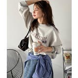 シンプルなのに一際映える。フラワー刺繍裏起毛スウェット | Classical Elf  | 詳細画像10 