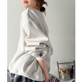 シンプルなのに一際映える。フラワー刺繍裏起毛スウェット | Classical Elf  | 詳細画像16 