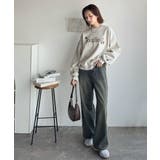 シンプルなのに一際映える。フラワー刺繍裏起毛スウェット | Classical Elf  | 詳細画像20 