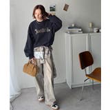 シンプルなのに一際映える。フラワー刺繍裏起毛スウェット | Classical Elf  | 詳細画像29 