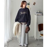 シンプルなのに一際映える。フラワー刺繍裏起毛スウェット | Classical Elf  | 詳細画像31 