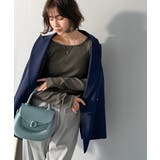 デコルテラインを美しく演出。クルーネックリブトップス（長袖） | Classical Elf  | 詳細画像33 