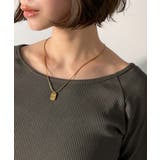 デコルテラインを美しく演出。クルーネックリブトップス（長袖） | Classical Elf  | 詳細画像41 