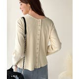 前後2wayドットボタンRIBカーディガン | Classical Elf  | 詳細画像8 