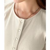 前後2wayドットボタンRIBカーディガン | Classical Elf  | 詳細画像42 