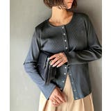 前後2wayドットボタンRIBカーディガン | Classical Elf  | 詳細画像1 