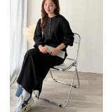 リラックス感とお洒落を両立。2wayヘンリーネックリブワンピース(ロング丈) | Classical Elf | 詳細画像9