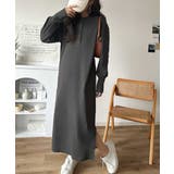 リラックス感とお洒落を両立。2wayヘンリーネックリブワンピース(ロング丈) | Classical Elf | 詳細画像12