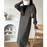 リラックス感とお洒落を両立。2wayヘンリーネックリブワンピース(ロング丈) | Classical Elf | 詳細画像15