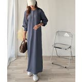 リラックス感とお洒落を両立。2wayヘンリーネックリブワンピース(ロング丈) | Classical Elf | 詳細画像27