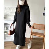 リラックス感とお洒落を両立。2wayヘンリーネックリブワンピース(ロング丈) | Classical Elf | 詳細画像1