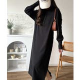 リラックス感とお洒落を両立。2wayヘンリーネックリブワンピース(ロング丈) | Classical Elf | 詳細画像2