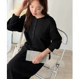 リラックス感とお洒落を両立。2wayヘンリーネックリブワンピース(ロング丈) | Classical Elf | 詳細画像6