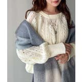 アイボリー | 着るだけで上級者見えが叶う1枚♪ポコポコ透かし編みニットPO | Classical Elf 