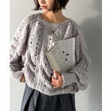 着るだけで上級者見えが叶う1枚♪ポコポコ透かし編みニットPO | Classical Elf  | 詳細画像10 