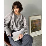 着るだけで上級者見えが叶う1枚♪ポコポコ透かし編みニットPO | Classical Elf  | 詳細画像13 