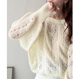 着るだけで上級者見えが叶う1枚♪ポコポコ透かし編みニットPO | Classical Elf  | 詳細画像1 