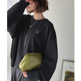 シンプルながらも洗練されたデザインで、こなれ感。胸刺繍スウェット見えコクーンニッ… | Classical Elf | 詳細画像9