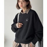 シンプルながらも洗練されたデザインで、こなれ感。胸刺繍スウェット見えコクーンニッ… | Classical Elf | 詳細画像11