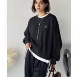 シンプルながらも洗練されたデザインで、こなれ感。胸刺繍スウェット見えコクーンニッ… | Classical Elf | 詳細画像15