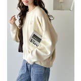 シンプルながらも洗練されたデザインで、こなれ感。胸刺繍スウェット見えコクーンニッ… | Classical Elf | 詳細画像4