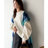 袖先のさりげない刺繍がアクセント。サインロゴ刺繍裏起毛スウェット | Classical Elf  | 詳細画像6 