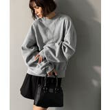 袖先のさりげない刺繍がアクセント。サインロゴ刺繍裏起毛スウェット | Classical Elf  | 詳細画像9 