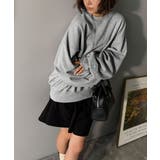 袖先のさりげない刺繍がアクセント。サインロゴ刺繍裏起毛スウェット | Classical Elf  | 詳細画像13 