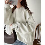 袖先のさりげない刺繍がアクセント。サインロゴ刺繍裏起毛スウェット | Classical Elf  | 詳細画像22 