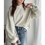 袖先のさりげない刺繍がアクセント。サインロゴ刺繍裏起毛スウェット | Classical Elf  | 詳細画像23 