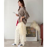 袖先のさりげない刺繍がアクセント。サインロゴ刺繍裏起毛スウェット | Classical Elf  | 詳細画像27 