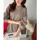 袖先のさりげない刺繍がアクセント。サインロゴ刺繍裏起毛スウェット | Classical Elf  | 詳細画像28 