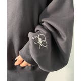 袖先のさりげない刺繍がアクセント。サインロゴ刺繍裏起毛スウェット | Classical Elf  | 詳細画像37 