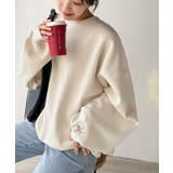 袖先のさりげない刺繍がアクセント。サインロゴ刺繍裏起毛スウェット | Classical Elf  | 詳細画像1 