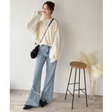 袖先のさりげない刺繍がアクセント。サインロゴ刺繍裏起毛スウェット | Classical Elf  | 詳細画像2 