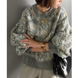 ヴィンテージライクなデザインで上級見え◎アンティークラグモチーフ柄ニットPO | Classical Elf | 詳細画像13