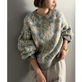 ヴィンテージライクなデザインで上級見え◎アンティークラグモチーフ柄ニットPO | Classical Elf | 詳細画像15