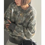 ヴィンテージライクなデザインで上級見え◎アンティークラグモチーフ柄ニットPO | Classical Elf | 詳細画像16