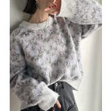 ライトグレー | ヴィンテージライクなデザインで上級見え◎アンティークラグモチーフ柄ニットPO | Classical Elf