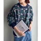 ヴィンテージライクなデザインで上級見え◎アンティークラグモチーフ柄ニットPO | Classical Elf | 詳細画像31