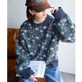 ヴィンテージライクなデザインで上級見え◎アンティークラグモチーフ柄ニットPO | Classical Elf | 詳細画像33