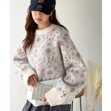 ヴィンテージライクなデザインで上級見え◎アンティークラグモチーフ柄ニットPO | Classical Elf | 詳細画像1