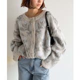 大人可愛いヴィンテージ調。モヘアタッチ前後2wayアンティークラグモチーフ柄ニッ… | Classical Elf  | 詳細画像11 