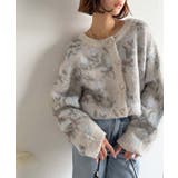 大人可愛いヴィンテージ調。モヘアタッチ前後2wayアンティークラグモチーフ柄ニッ… | Classical Elf  | 詳細画像12 