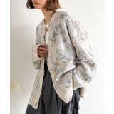 大人可愛いヴィンテージ調。モヘアタッチ前後2wayアンティークラグモチーフ柄ニッ… | Classical Elf  | 詳細画像14 