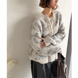 大人可愛いヴィンテージ調。モヘアタッチ前後2wayアンティークラグモチーフ柄ニッ… | Classical Elf  | 詳細画像15 