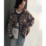 大人可愛いヴィンテージ調。モヘアタッチ前後2wayアンティークラグモチーフ柄ニッ… | Classical Elf  | 詳細画像31 