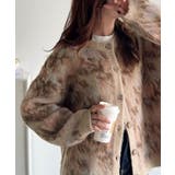 大人可愛いヴィンテージ調。モヘアタッチ前後2wayアンティークラグモチーフ柄ニッ… | Classical Elf  | 詳細画像39 