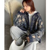 大人可愛いヴィンテージ調。モヘアタッチ前後2wayアンティークラグモチーフ柄ニッ… | Classical Elf  | 詳細画像46 